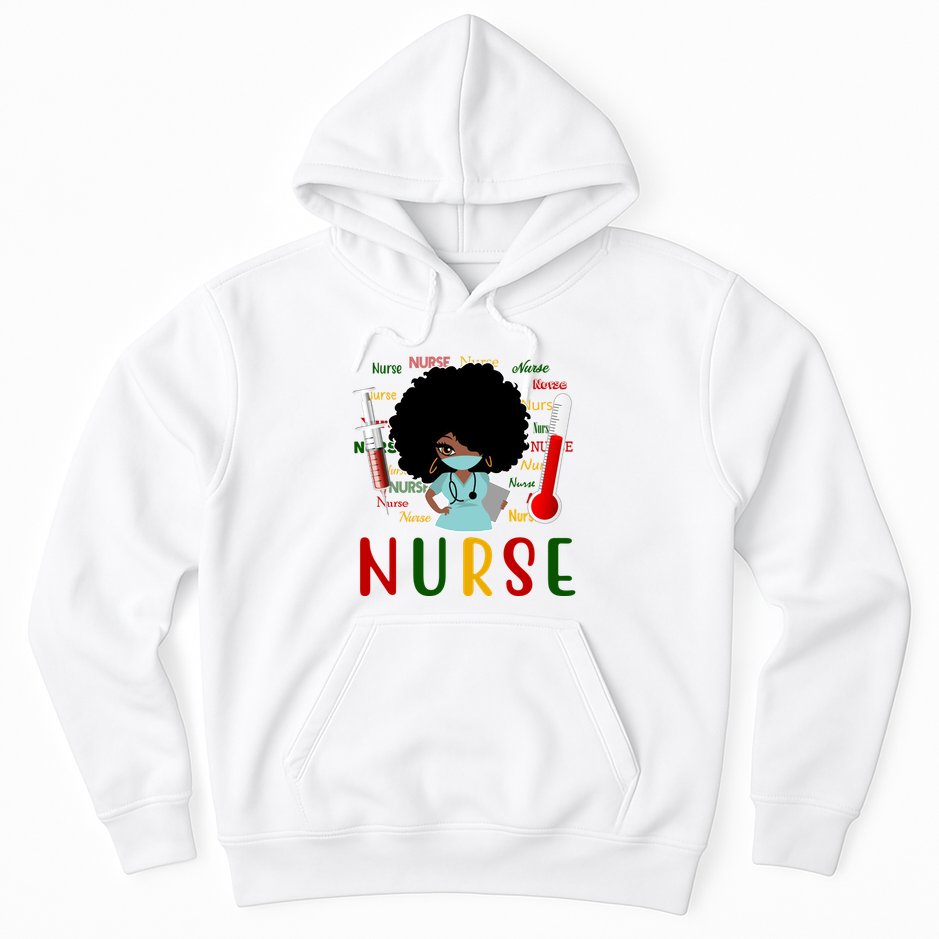 African American Nurse Hoodie