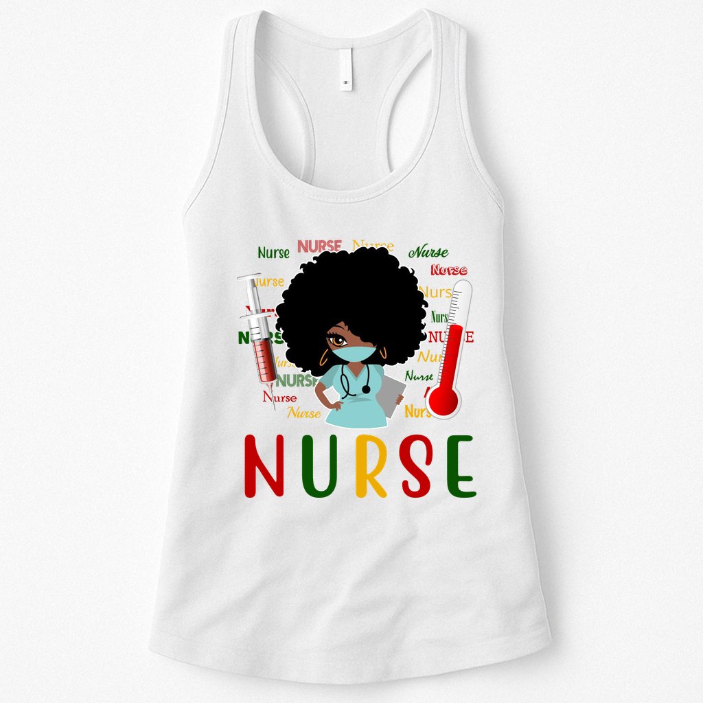 African American Nurse Womens Tank Top