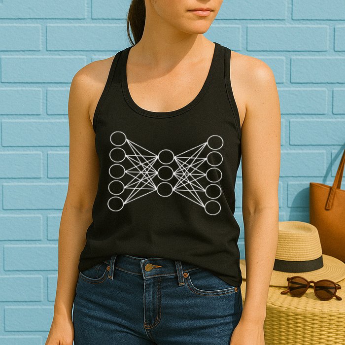 Autoencoder Artificial Neural Network, Deep Learning, Ai Women's Racerback Tank