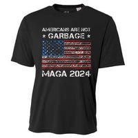 Americans Are Not Garbage Maga 2024 Trump Vance Cooling Performance Crew T-Shirt