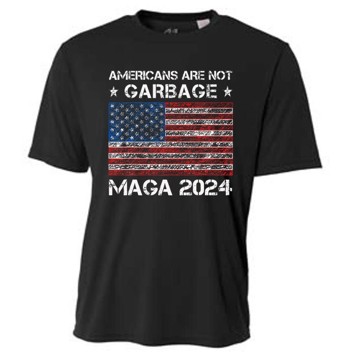 Americans Are Not Garbage Maga 2024 Trump Vance Cooling Performance Crew T-Shirt