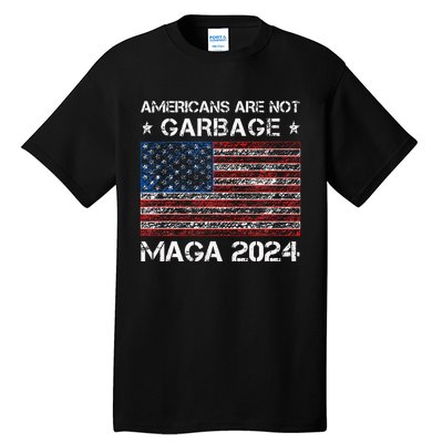 Americans Are Not Garbage Maga 2024 Trump Vance Tall T-Shirt