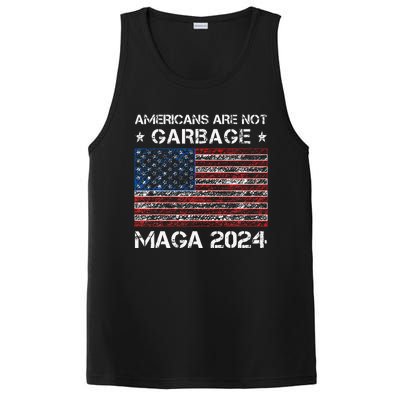 Americans Are Not Garbage Maga 2024 Trump Vance PosiCharge Competitor Tank