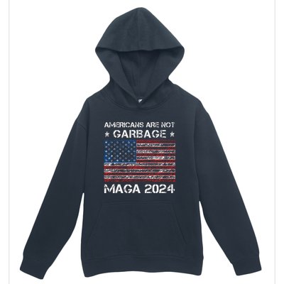 Americans Are Not Garbage Maga 2024 Trump Vance Urban Pullover Hoodie