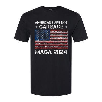 Americans Are Not Garbage Maga 2024 Trump Vance Softstyle CVC T-Shirt