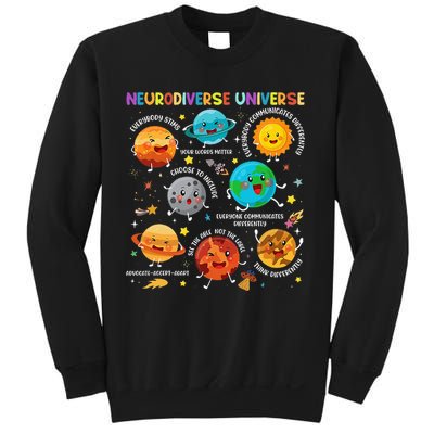 Autism Awareness Neurodiverse Universe Planets  Sweatshirt