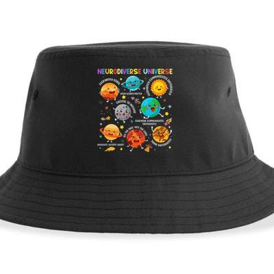 Autism Awareness Neurodiverse Universe Planets  Sustainable Bucket Hat