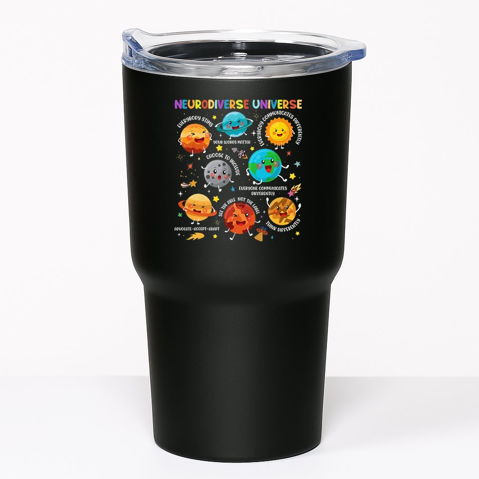 Autism Awareness Neurodiverse Universe Planets  Tumbler