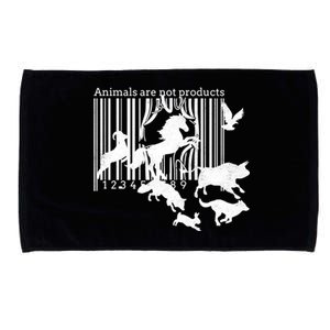 Animals Are Not Products Animal Rights Liberation Vegan Gift Funny Gift Microfiber Hand Towel