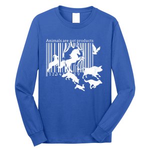 Animals Are Not Products Animal Rights Liberation Vegan Gift Funny Gift Long Sleeve Shirt