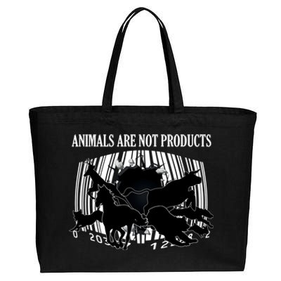 Animals Are Not Products Animal Rights Liberation Vegan Gift Cotton Canvas Jumbo Tote