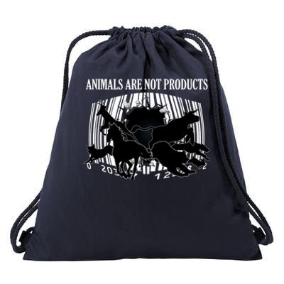 Animals Are Not Products Animal Rights Liberation Vegan Gift Drawstring Bag