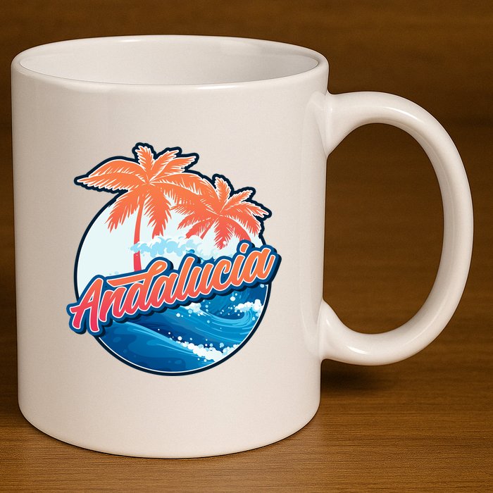 Andalucia 11oz C Handle Ceramic Mug