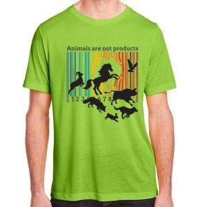 Animals Are Not Products Liberation Vegetarian Animal Rights Gift Adult ChromaSoft Performance T-Shirt