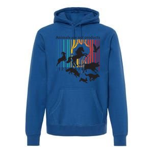 Animals Are Not Products Liberation Vegetarian Animal Rights Gift Premium Hoodie