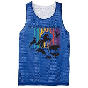 Animals Are Not Products Liberation Vegetarian Animal Rights Gift Mesh Reversible Basketball Jersey Tank