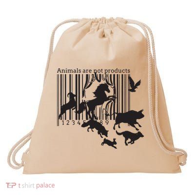 Animals Are Not Products Animal Rights Liberation Vegan Gift Drawstring Bag