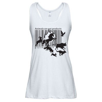 Animals Are Not Products Animal Rights Liberation Vegan Gift Ladies Essential Flowy Tank