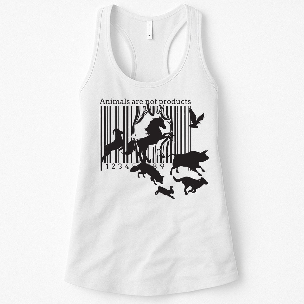Animals Are Not Products Animal Rights Liberation Vegan Gift Womens Tank Top