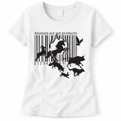 Animals Are Not Products Animal Rights Liberation Vegan Gift Womens T-Shirt