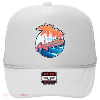 Anguilla High Crown Mesh Back Trucker Hat