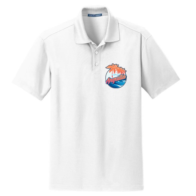 Anguilla Dry Zone Grid Polo