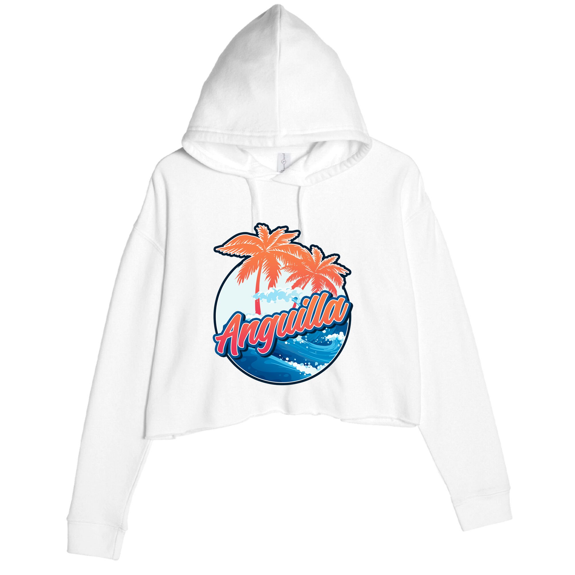 Anguilla Crop Fleece Hoodie