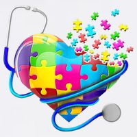 Autism Awareness Nurse Heart Cooling Performance Crew T-Shirt