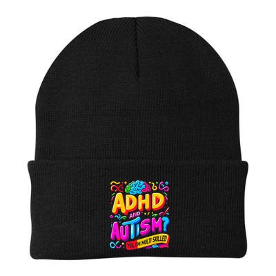 Autism Awareness Neurodivergent Ahdh Yes Im Multi Skilled Beanie