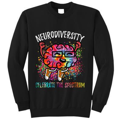 Autism Awareness Neurodiversity Celebrate The Spectrum Brain Sweatshirt