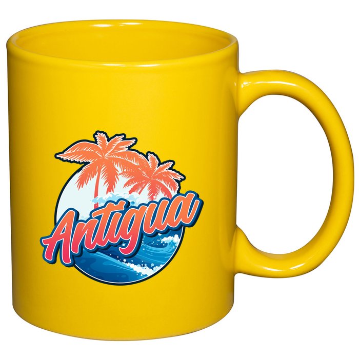 Antigua 11oz C Handle Ceramic Mug
