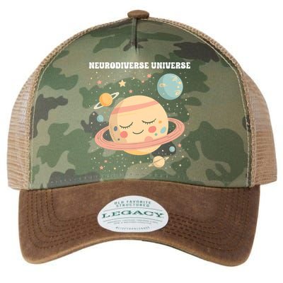 Autism Awareness Neurodiverse Legacy Tie Dye Trucker Hat