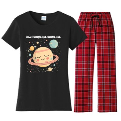 Autism Awareness Neurodiverse Women's Flannel Pajama Set