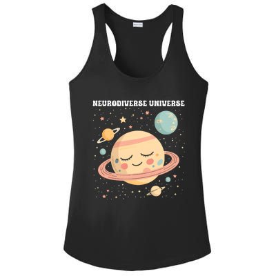 Autism Awareness Neurodiverse Ladies PosiCharge Competitor Racerback Tank