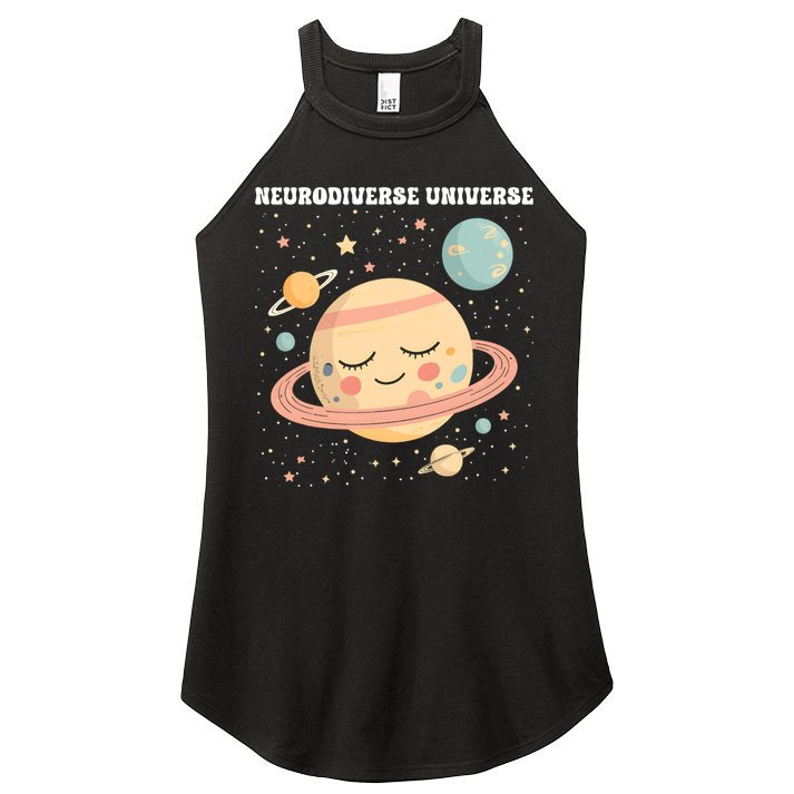 Autism Awareness Neurodiverse Women's Perfect Tri Rocker Tank