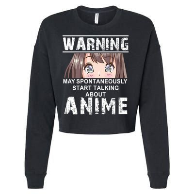 Anime Cropped Pullover Crew
