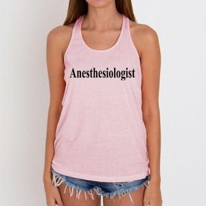 Anesthesiologist Women's Knotted Racerback Tank