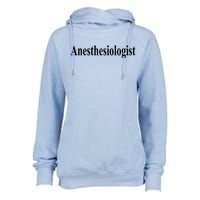 Anesthesiologist Womens Funnel Neck Pullover Hood