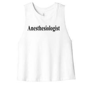 Anesthesiologist Women's Racerback Cropped Tank