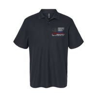 AnAmericanFlagWithPoliceAndFirefighterStripesDesign Softstyle Adult Sport Polo