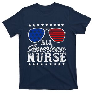 All American Nurse 4th Of July  Sunglasses Family Matching T-Shirt