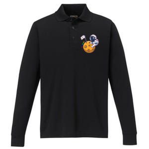 Autism Awareness Neurodiversity Astronaut Performance Long Sleeve Polo