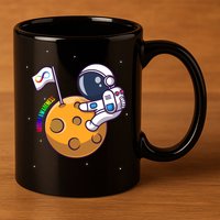 Autism Awareness Neurodiversity Astronaut 11oz C Handle Ceramic Mug
