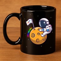 Autism Awareness Neurodiversity Astronaut 11oz C Handle Ceramic Mug