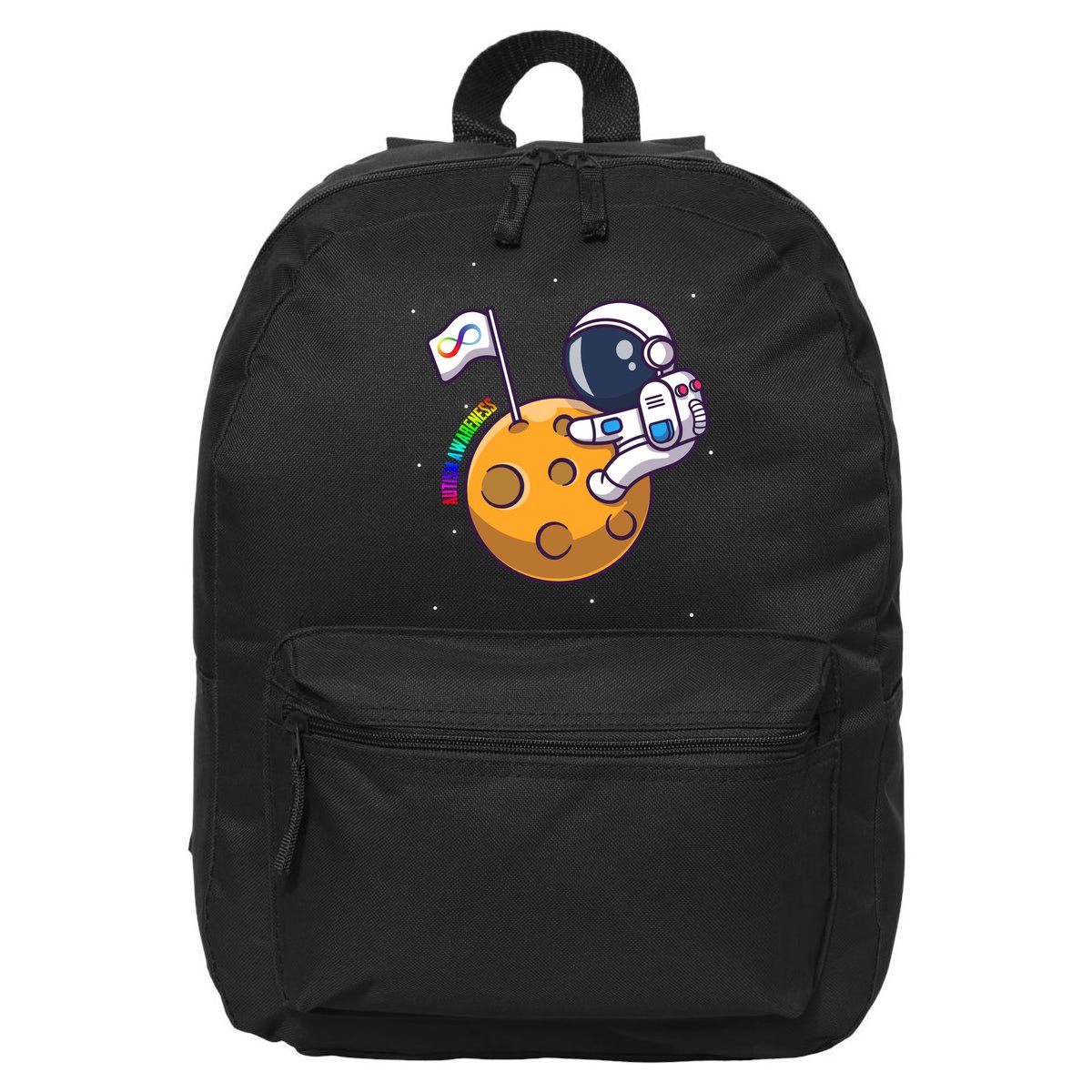 Autism Awareness Neurodiversity Astronaut 16 in Basic Backpack
