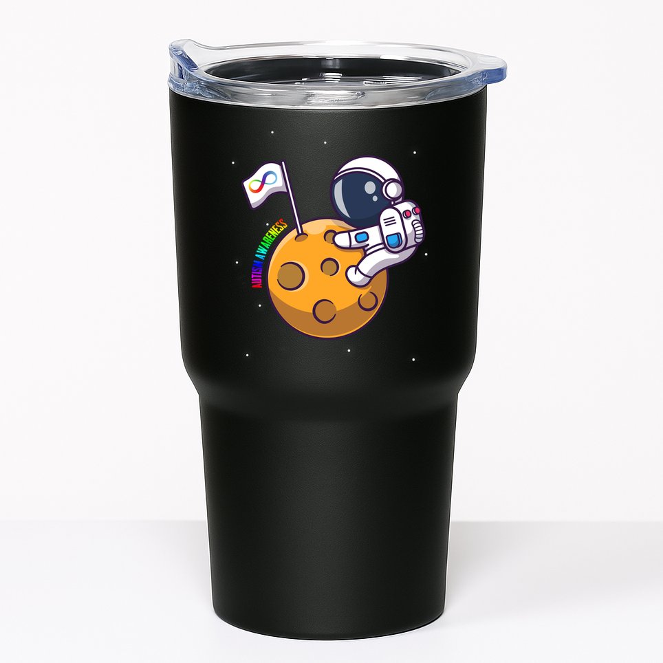 Autism Awareness Neurodiversity Astronaut Tumbler