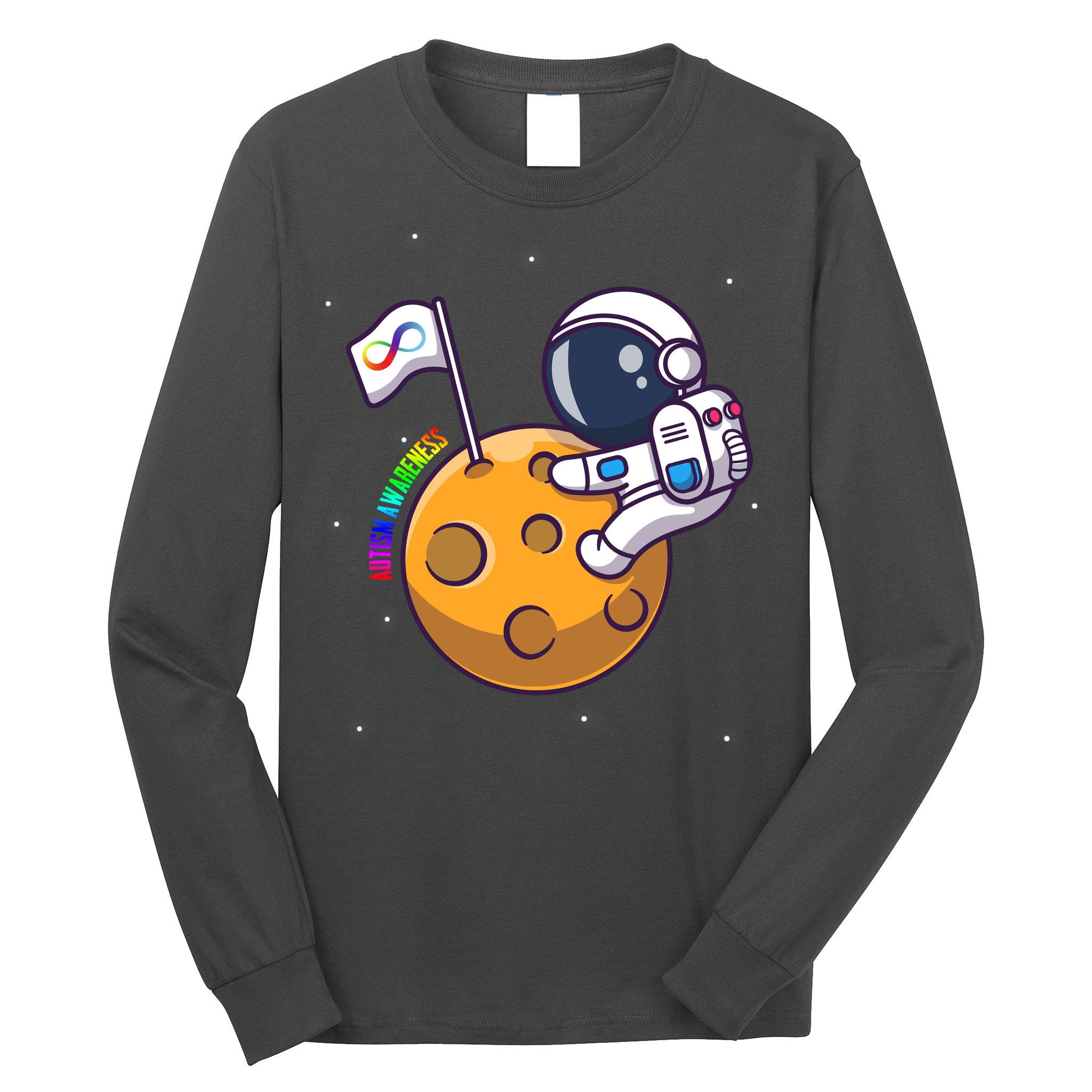 Autism Awareness Neurodiversity Astronaut Long Sleeve Shirt