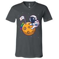 Autism Awareness Neurodiversity Astronaut V-Neck T-Shirt
