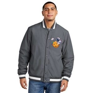 Autism Awareness Neurodiversity Astronaut Insulated Varsity Jacket