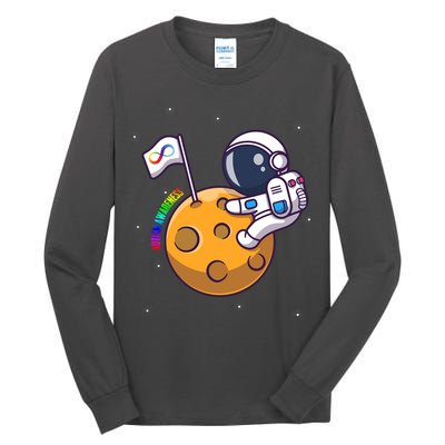 Autism Awareness Neurodiversity Astronaut Tall Long Sleeve T-Shirt